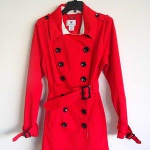 Burnt Orange Light Weight Trench Coat